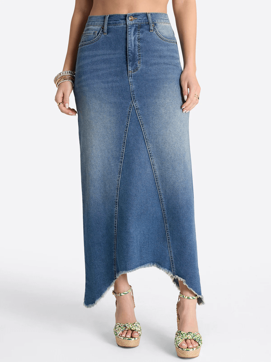 Jessica Simpson Della Maxi Skirt in Chorus