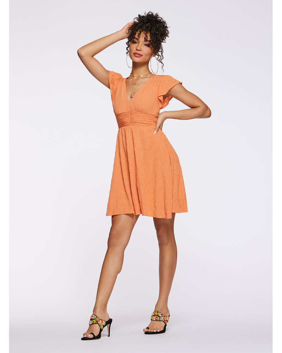 Jessica Simpson Khloe Dress in Brandied Melon