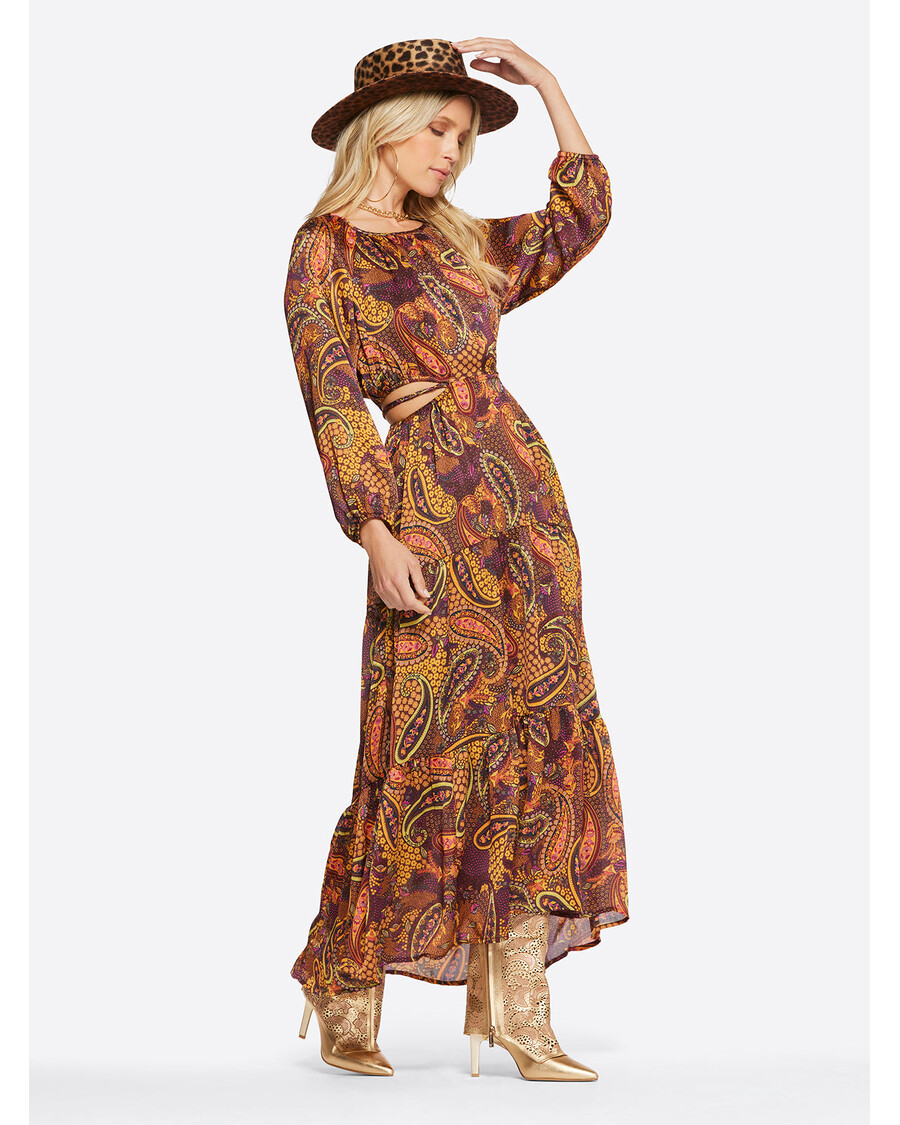 Jessica Simpson Kezia šaty V Paisley Konfetách