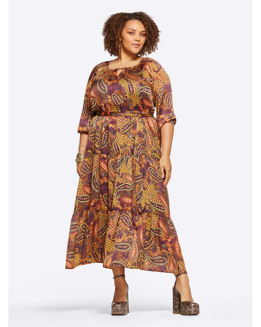 Jessica Simpson Natalia Dress in Paisley Confetti