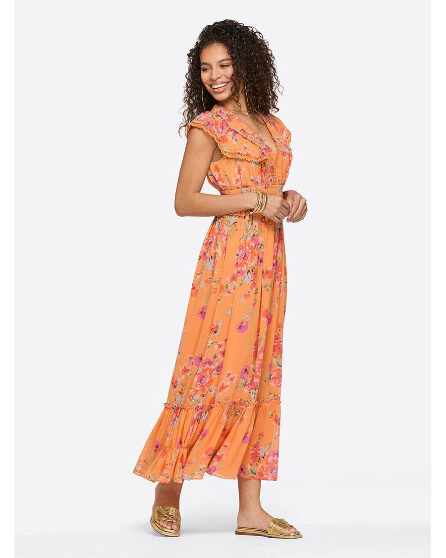 Jessica Simpson Phillipa Maxi Dress in Watercolor Roses