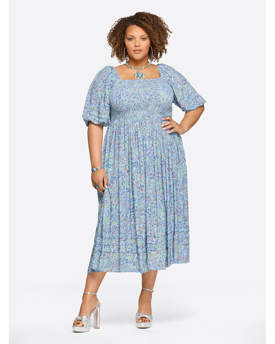 Jessica Simpson Simona Dress in Decorative Blossoms