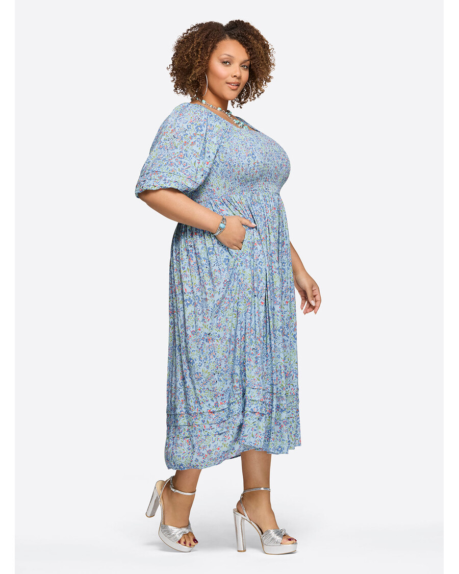 Jessica Simpson Simona Dress in Decorative Blossoms