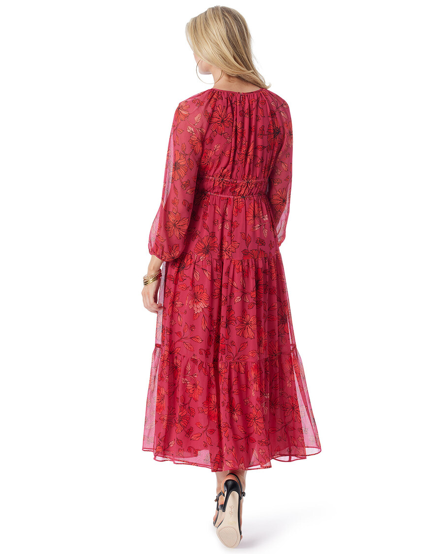 Jessica Simpson Sasha Maxi Dress in Outlined Blossoms