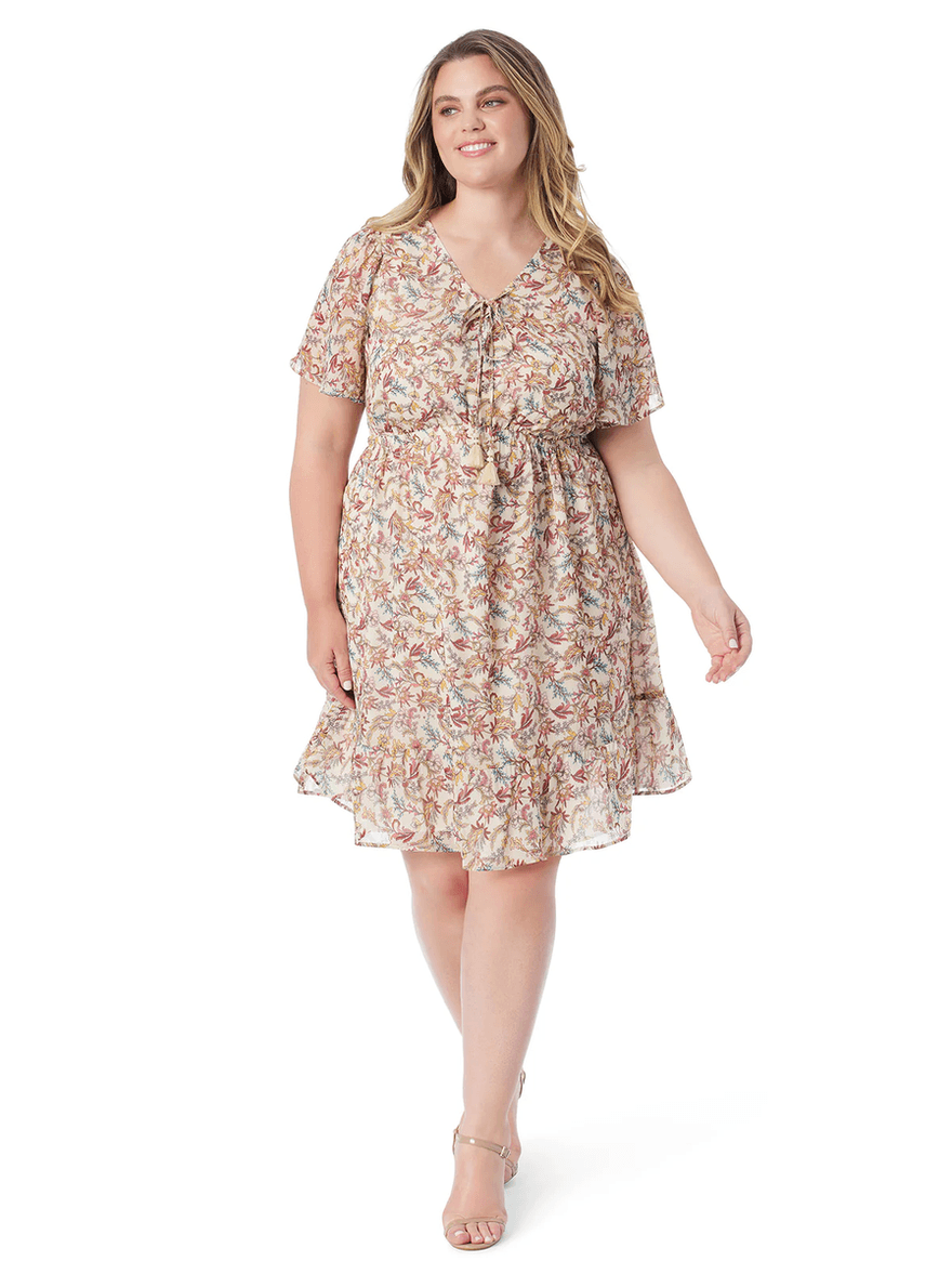 Jessica Simpson Regina Dress in Cartoon Florals