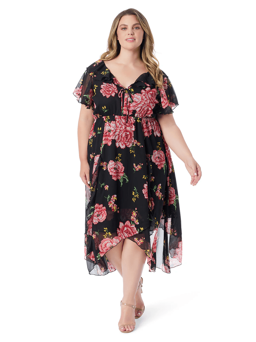 Jessica Simpson Elise Dress in Sketchy Roses