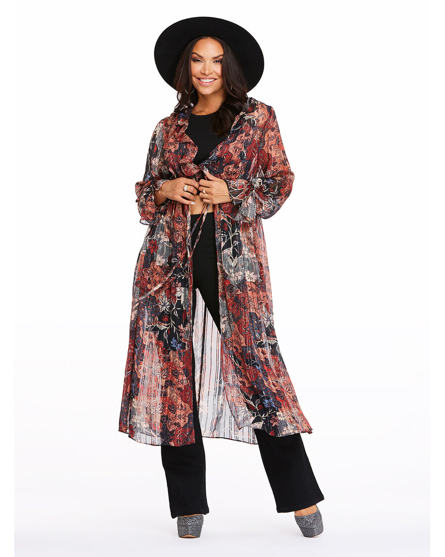 Jessica Simpson Gaia Duster in Autumn Memories