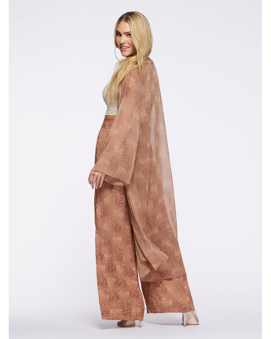 Jessica Simpson Blaine Kimono in Winding Leopard