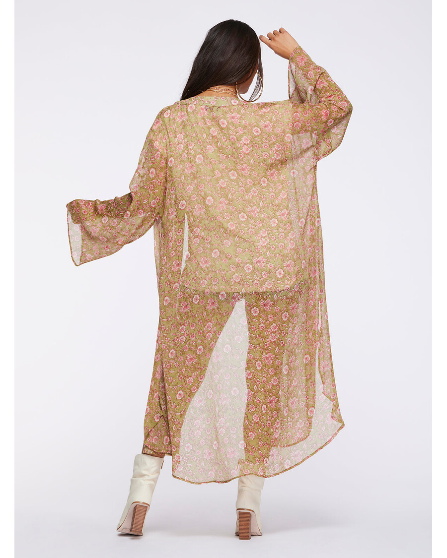 Jessica Simpson Blaine Kimono in Boa Botanical Dots