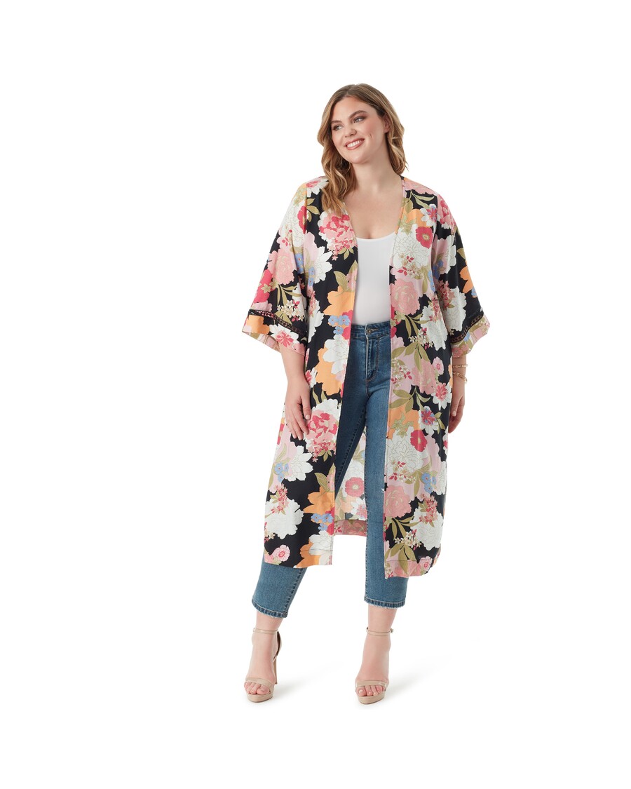 Jessica Simpson Caelan Kimono in Blooms In The Bay