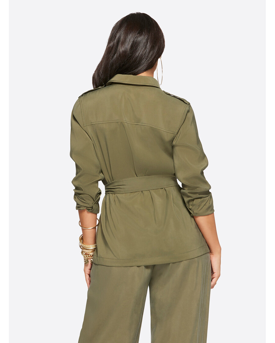 Jessica Simpson Jessa Jakke I Oliven Nat