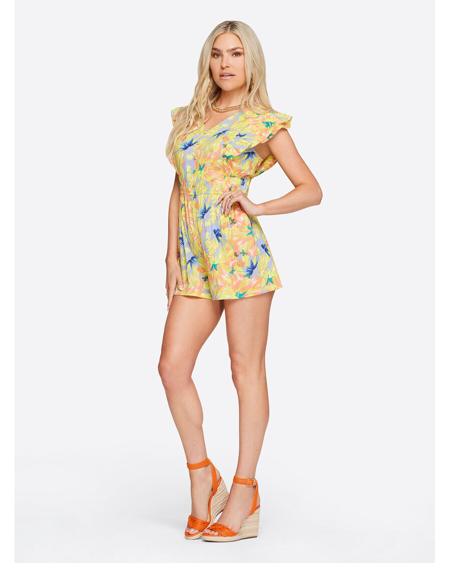 Jessica Simpson Camille Nabrane Hlače Iz Hibiskusa