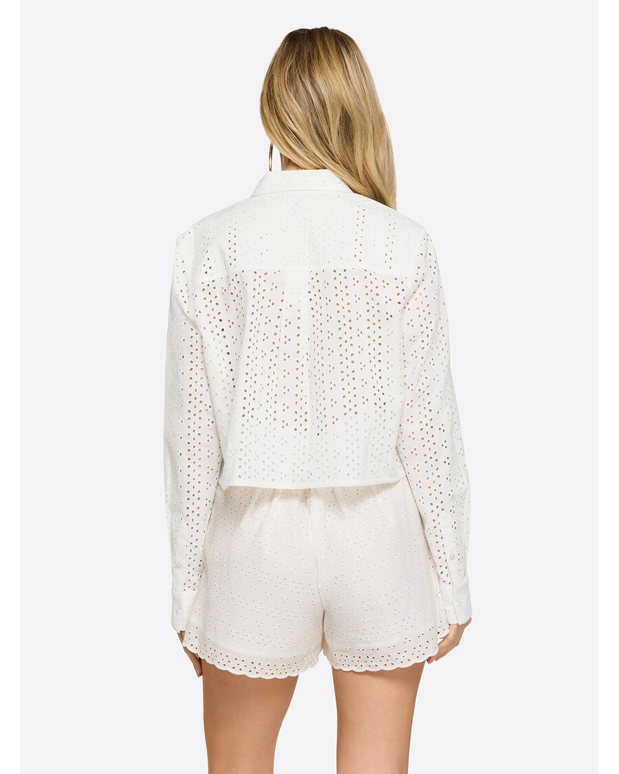 Jessica Simpson Giana Button Up Shirt in Gardenia