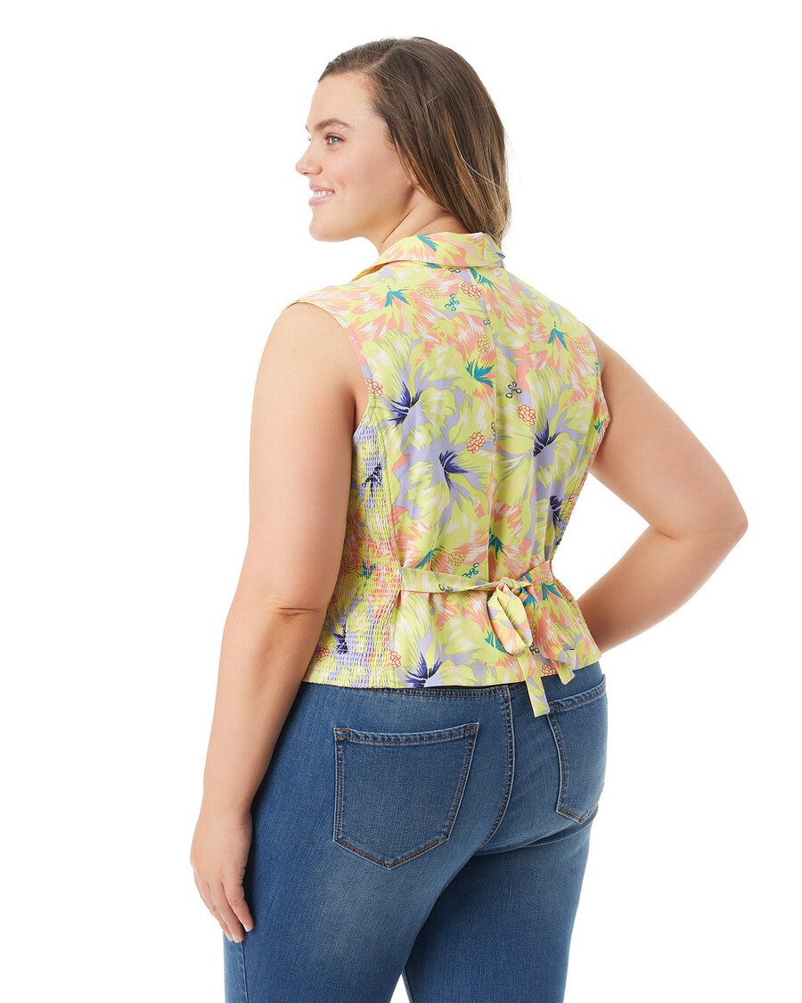 Jessica Simpson Embla Vest in Candy Hibiscus