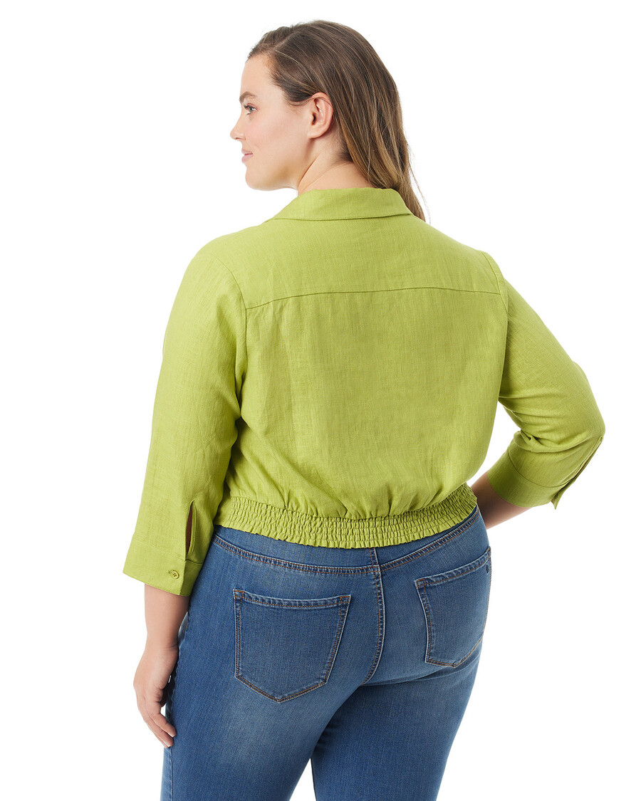 Jessica Simpson Soley – Wiązany Z Przodu Top W Kolorze Marynowanego Pieprzu