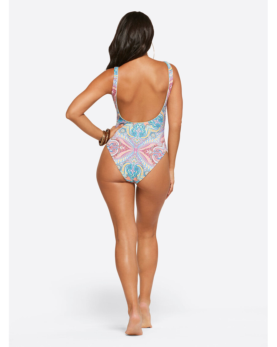 Jessica Simpson Carnaval în Rio O Singură Bucată Reversibil în Multi Cool