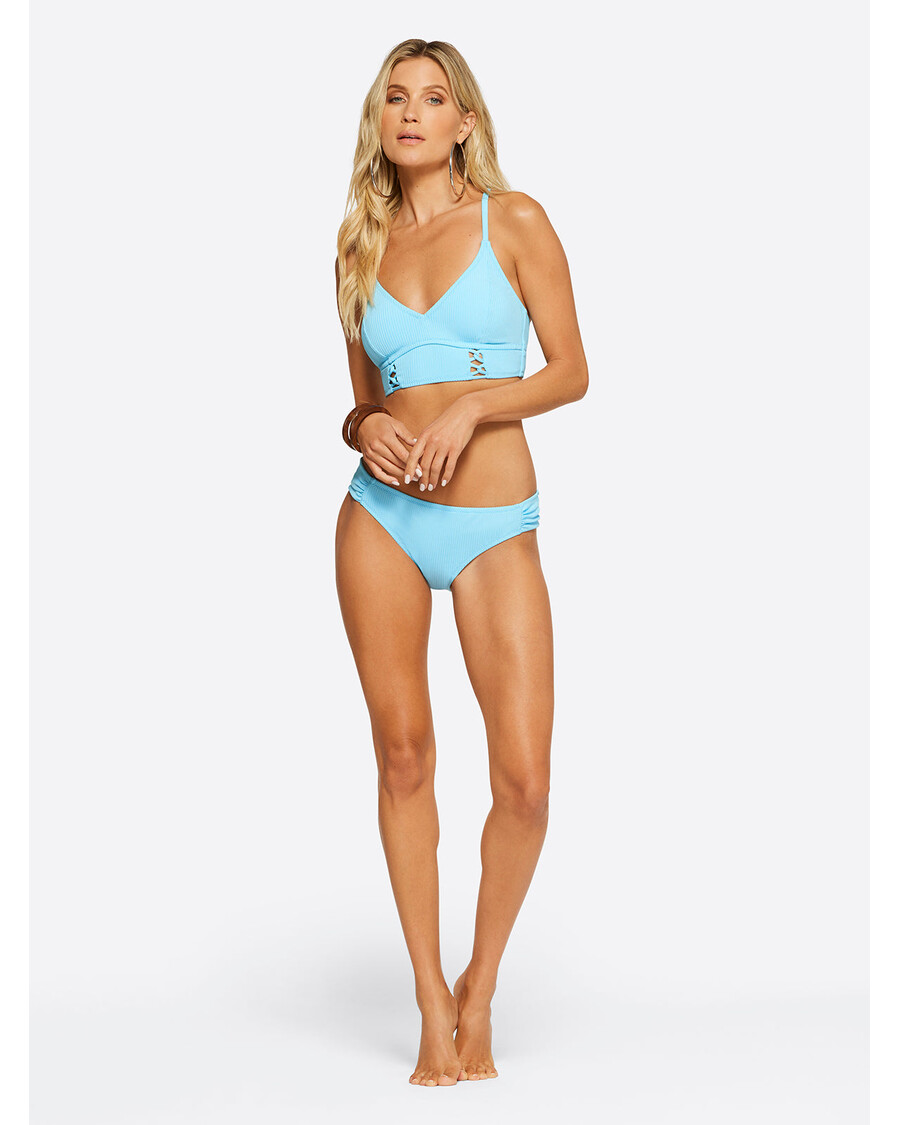 Jessica Simpson Textured Solids Cropped Cami in Sky