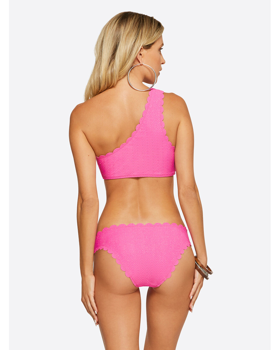 Jessica Simpson Under the Sea One Shoulder Top in Pink Parfait