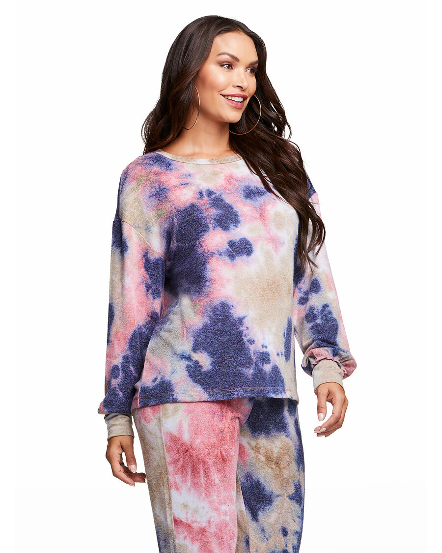 Jessica Simpson Rainey Tie Dye Top in Multi Tie Dye