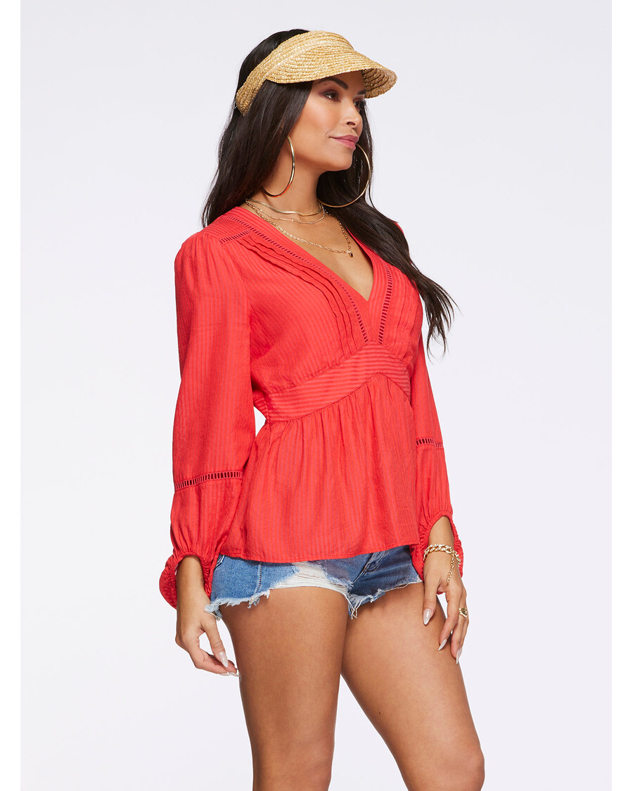 ג'סיקה סימפסון חולצת בריאר בהיביסקוס