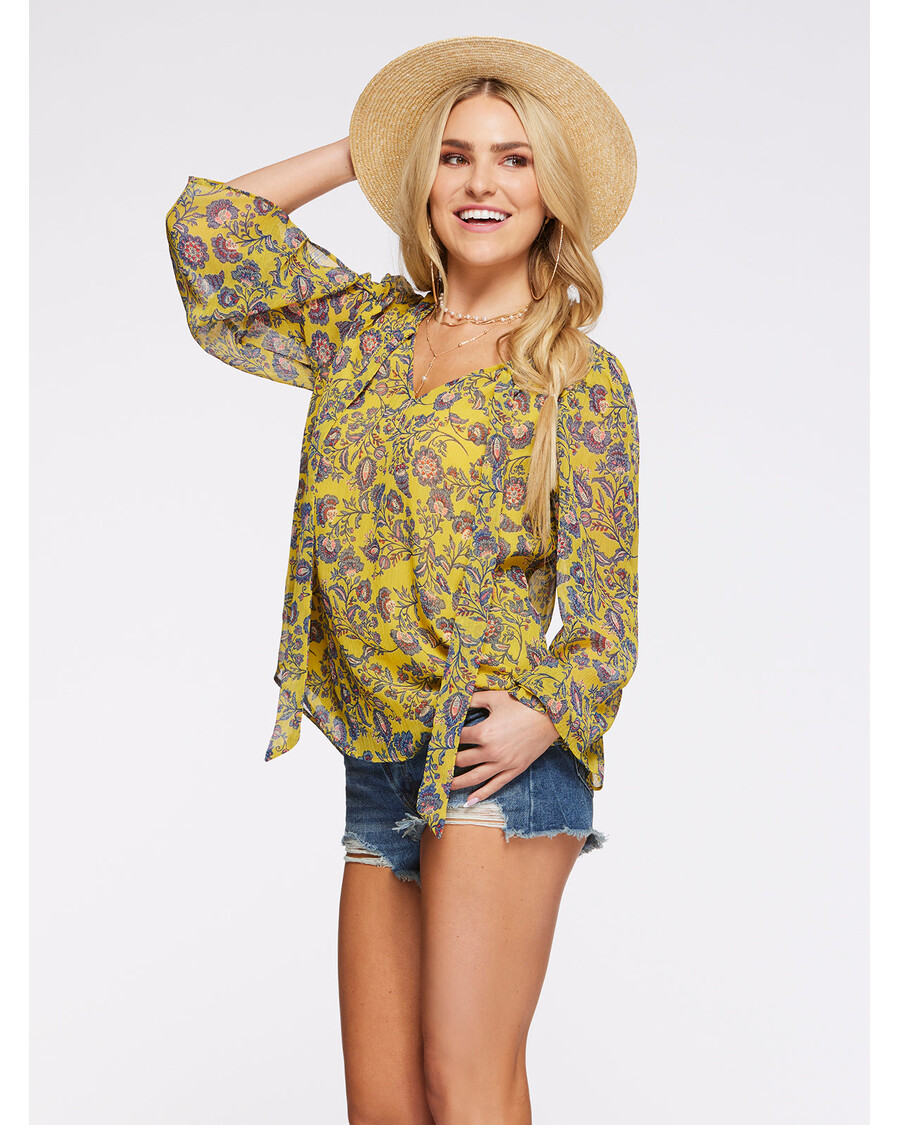 Джесика Симпсън Лесли блуза в мезо ботанически продукти