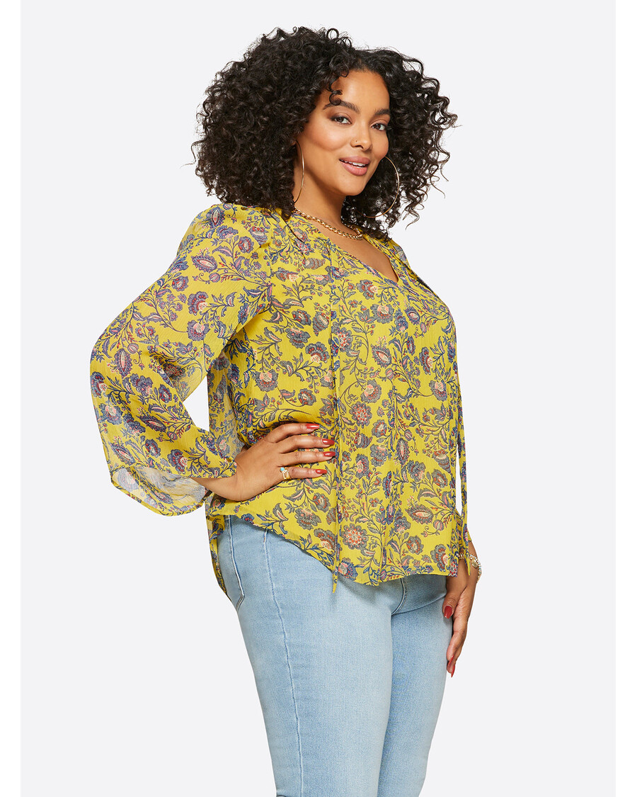 Джесика Симпсън Лесли блуза в мезо ботанически продукти