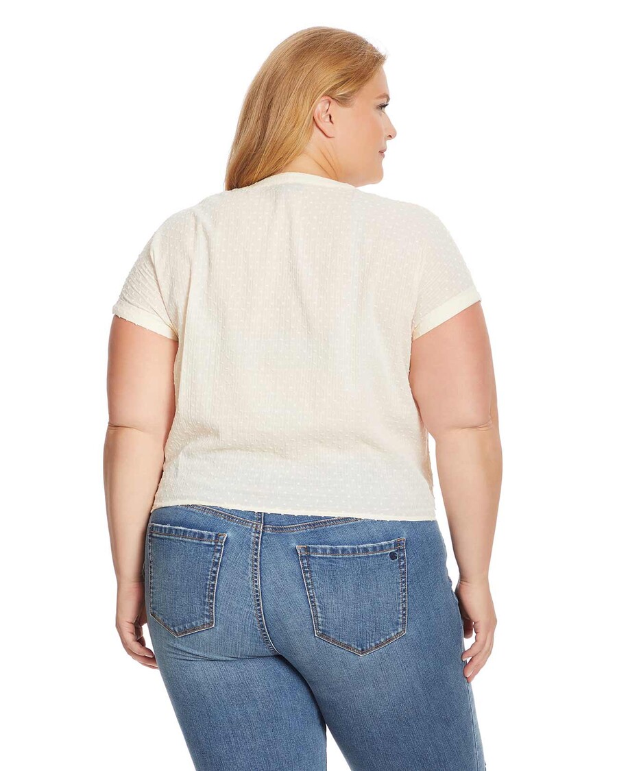 Jessica Simpson Louelle Blouse in Parchment