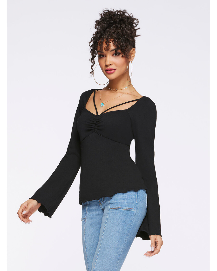 Jessica Simpson Rori Top in Black