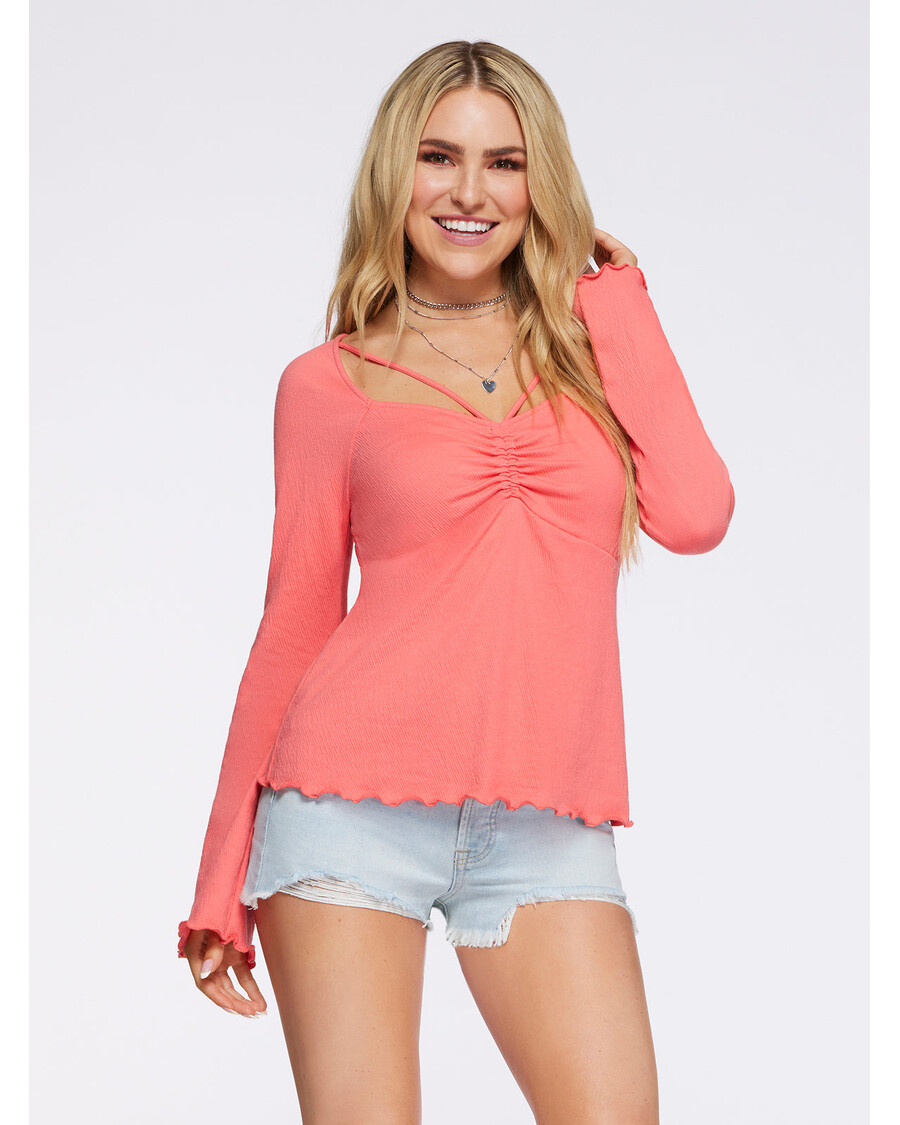 Jessica Simpson Rori Top in Sugar Coral
