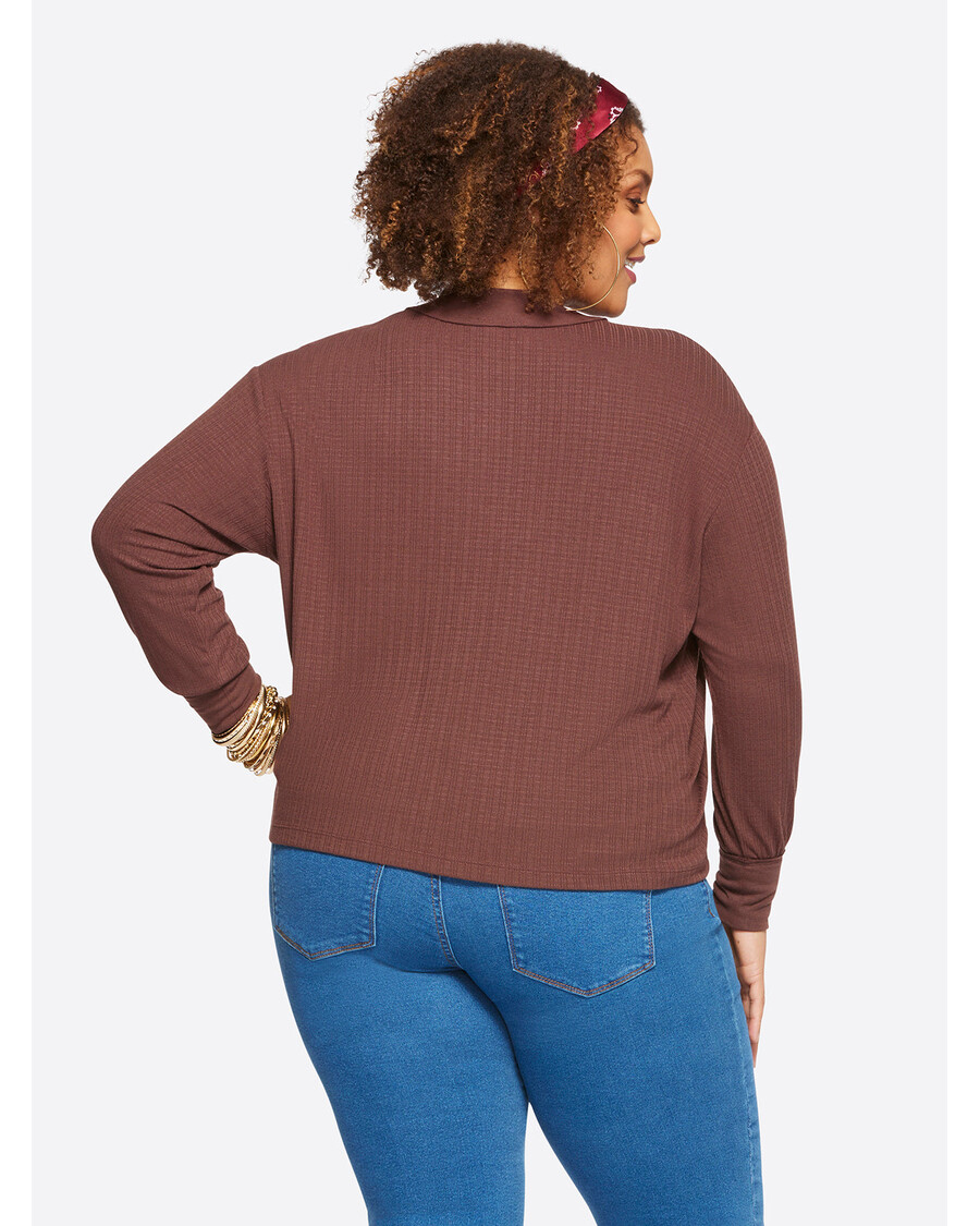 Jessica Simpson Preston Tee in Deep Mahogany