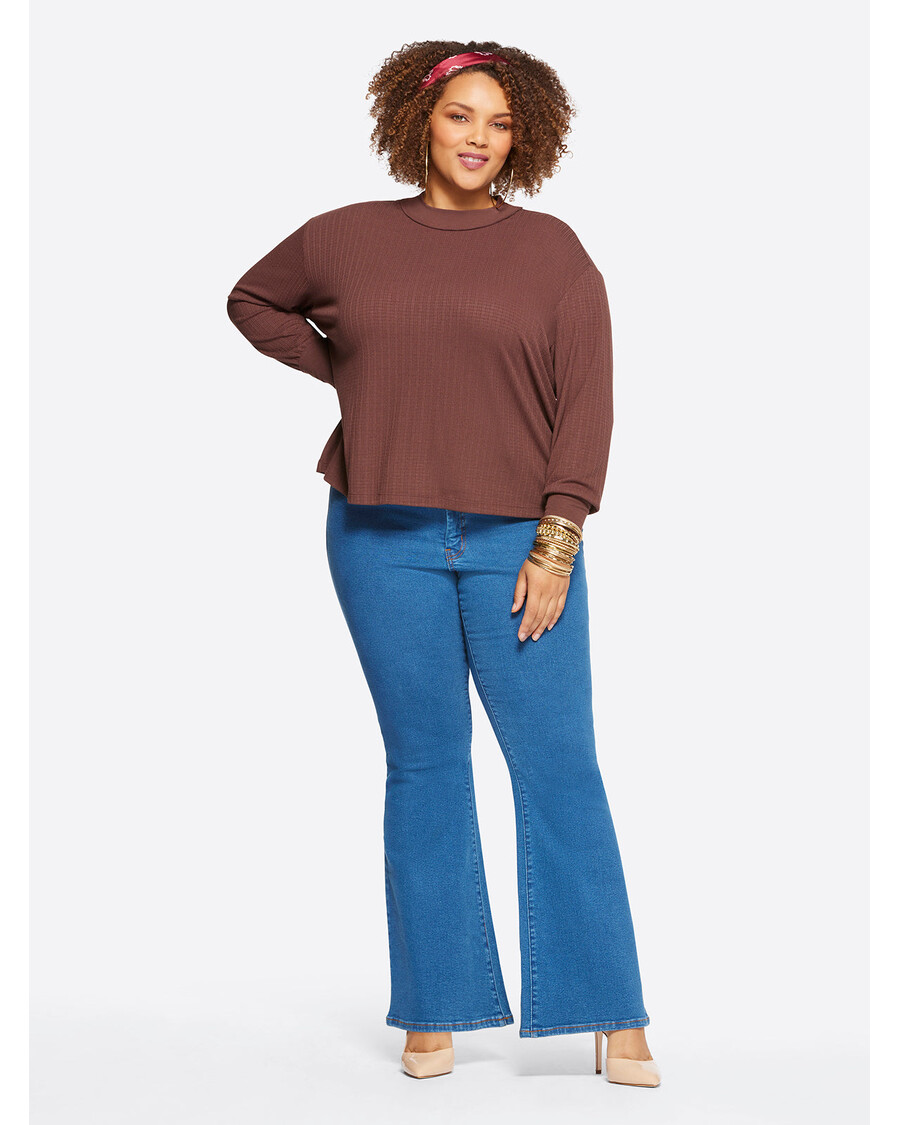 Jessica Simpson Preston Tee in Deep Mahogany