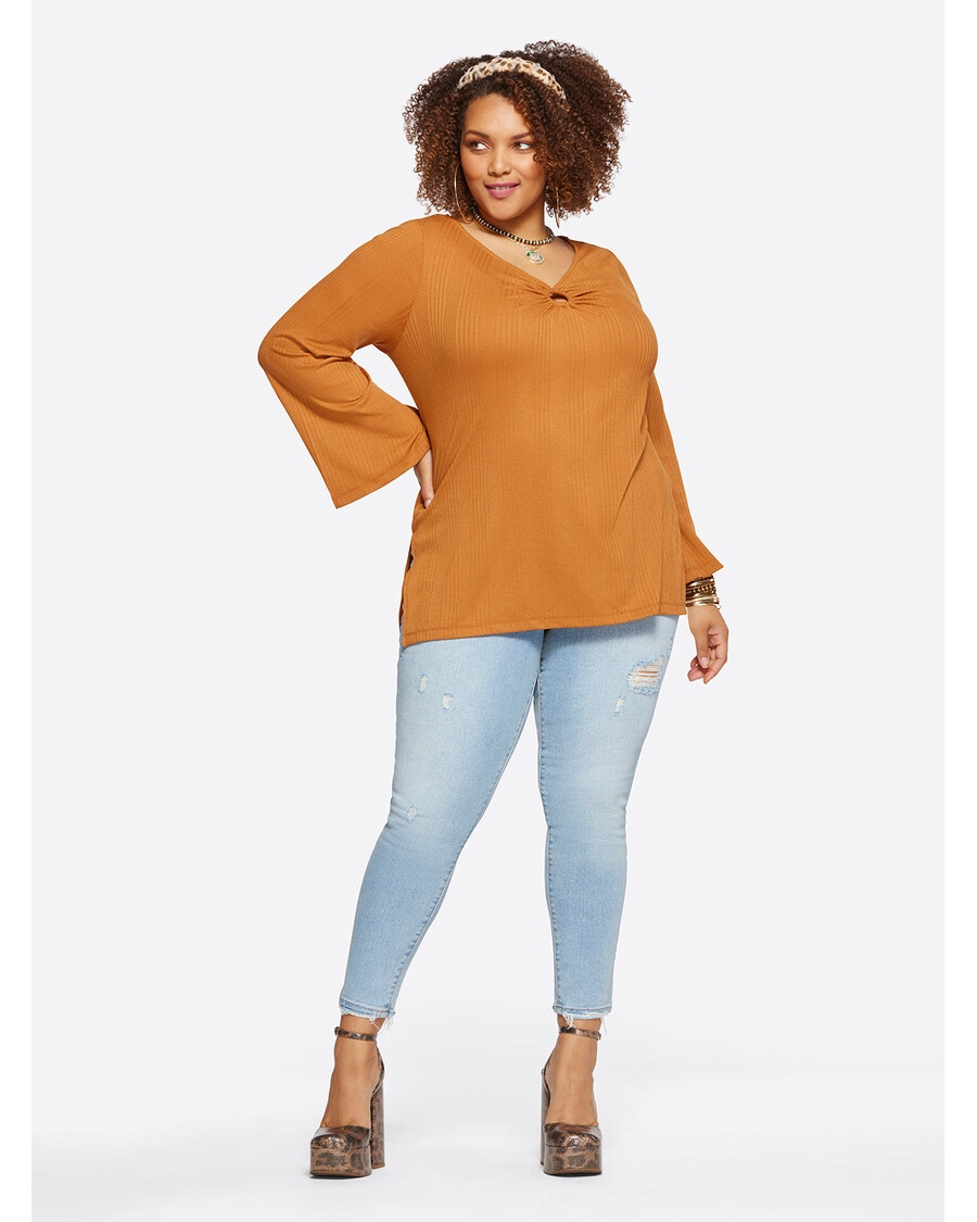 Jessica Simpson Jasleen Top in Glazed Ginger