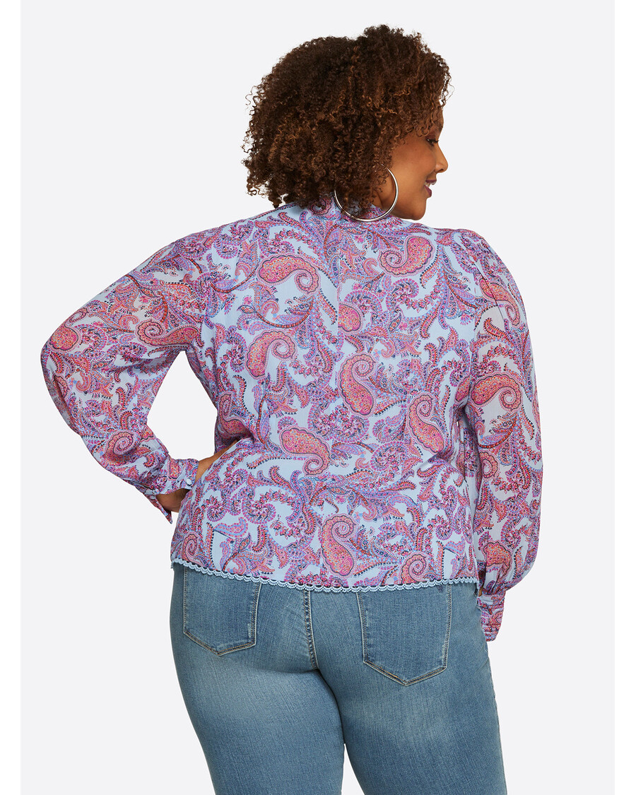 Τζέσικα Σίμπσον Ελία τοπ με μοναχικό Paisley