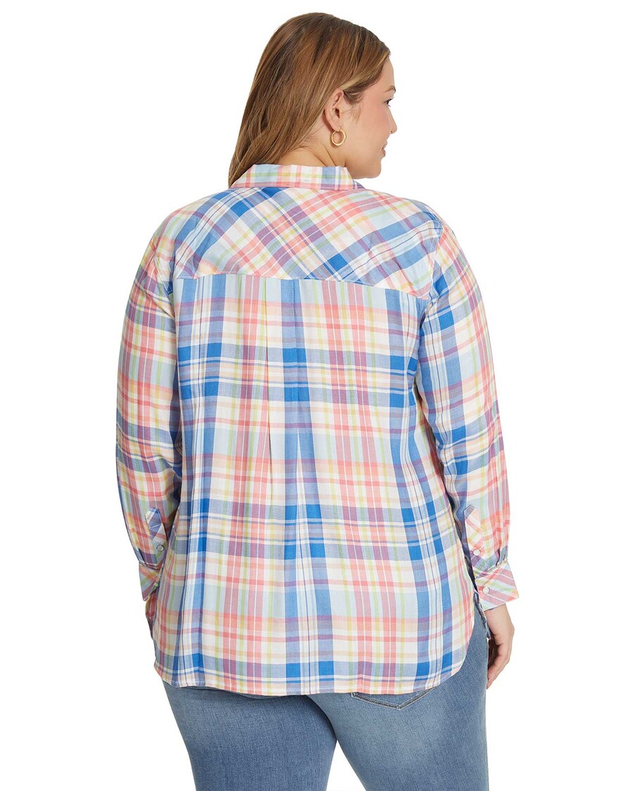 Jessica Simpson Petunia Shirt in Aurora Plaid
