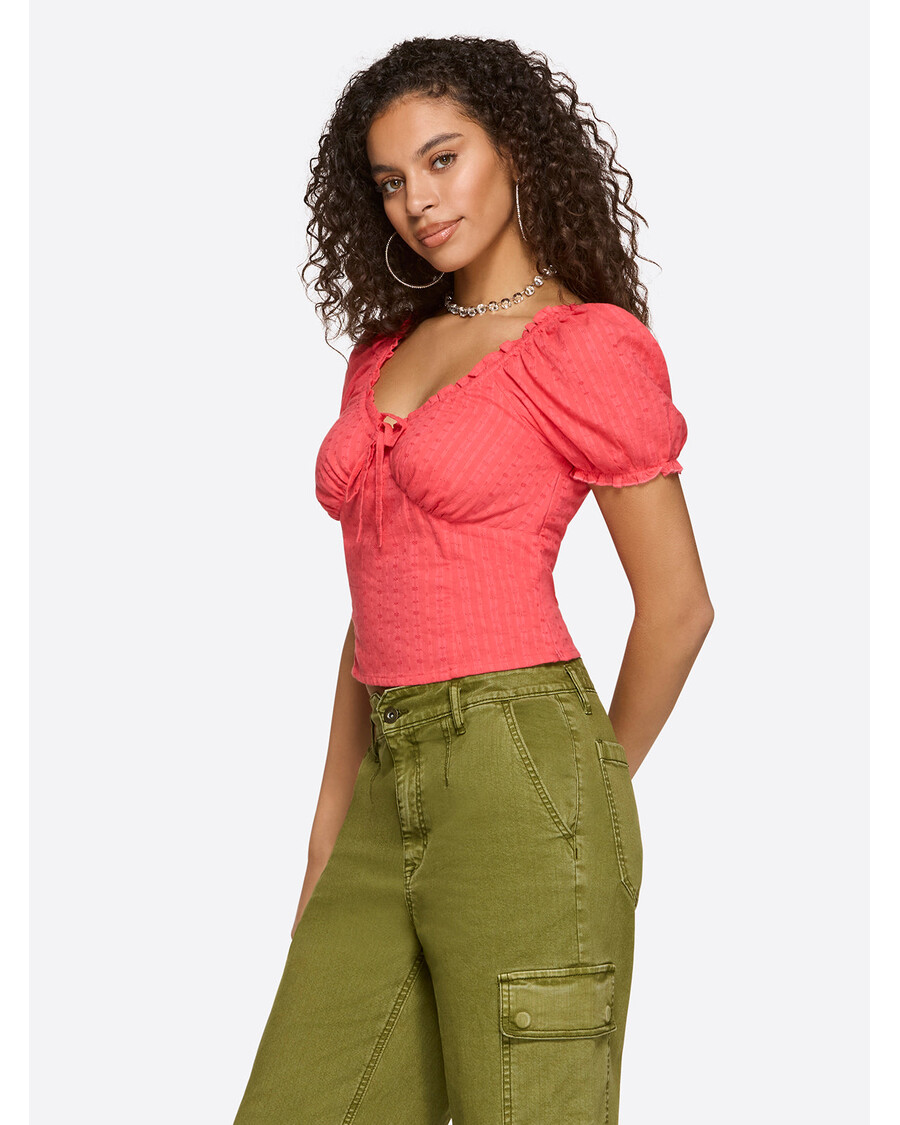 Jessica Simpson Addy Bustier Top in Rose Of Sharon