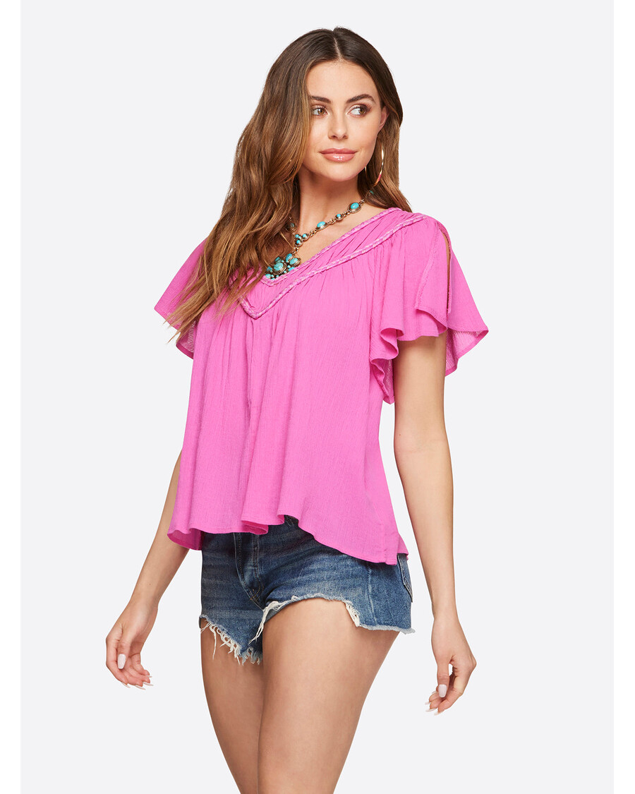Jessica Simpson Serenity Top in Rose Violet