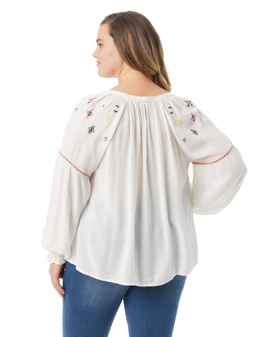 Jessica Simpson Lissy Okrašen Top V Barvi Gardenije