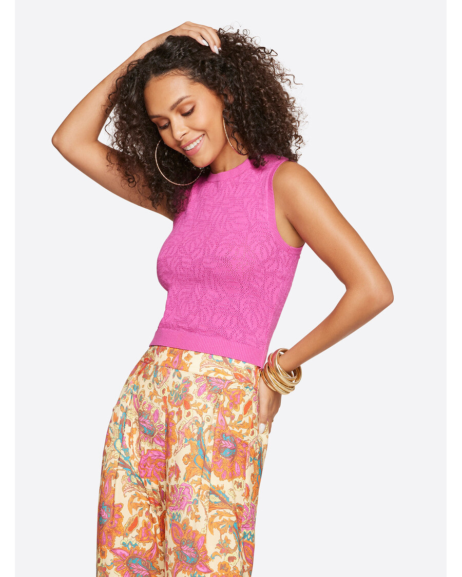 מיכל רשת ג'סיקה סימפסון קיסוס בצבע סגול ורד