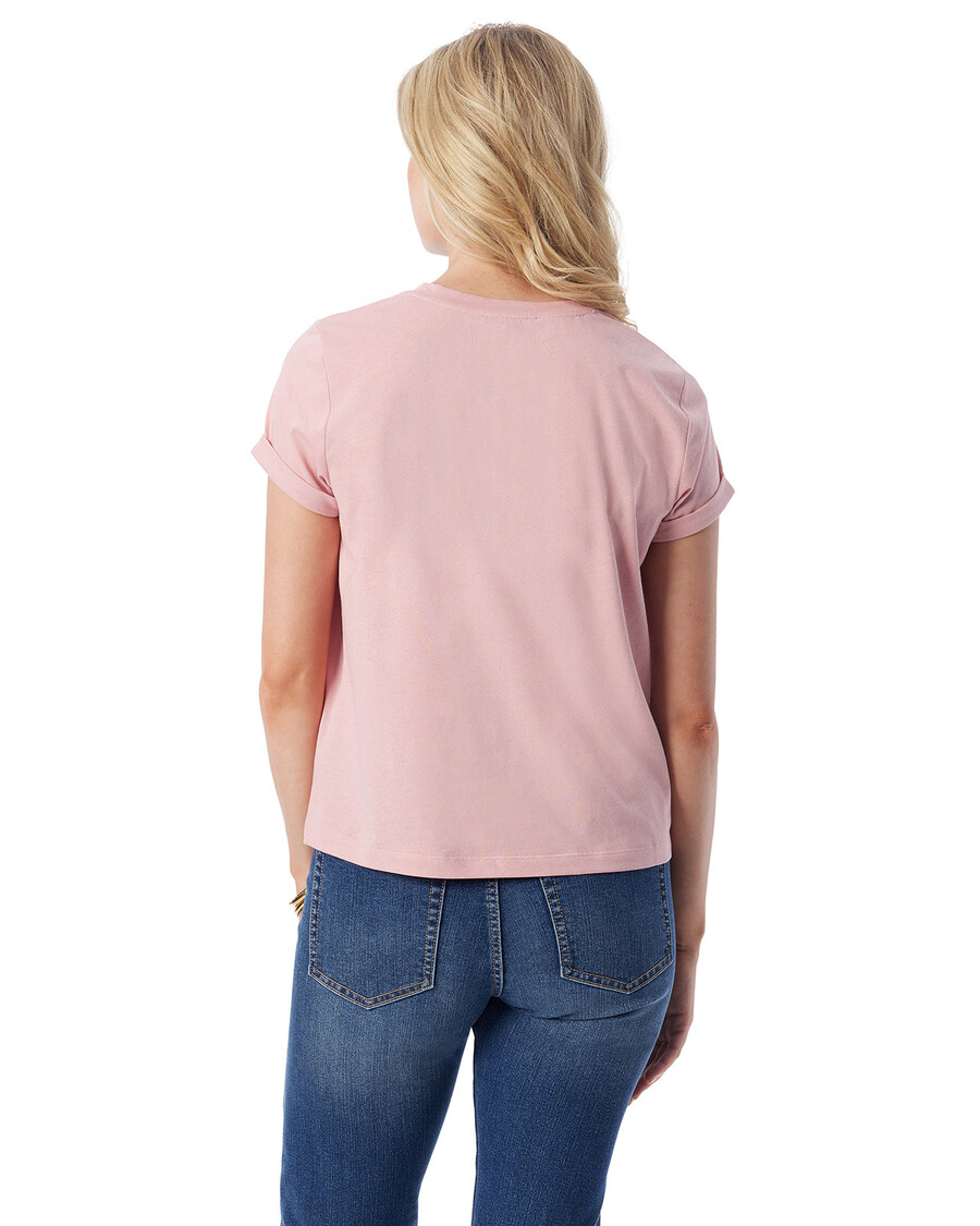 Jessica Simpson Valeriya Tee in Silver Pink