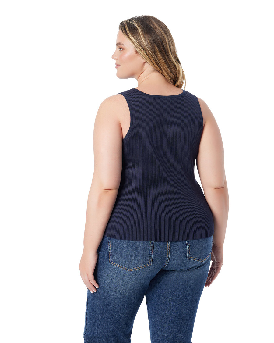 Jessica Simpson Johanna Lace Up Tank in After Midnight