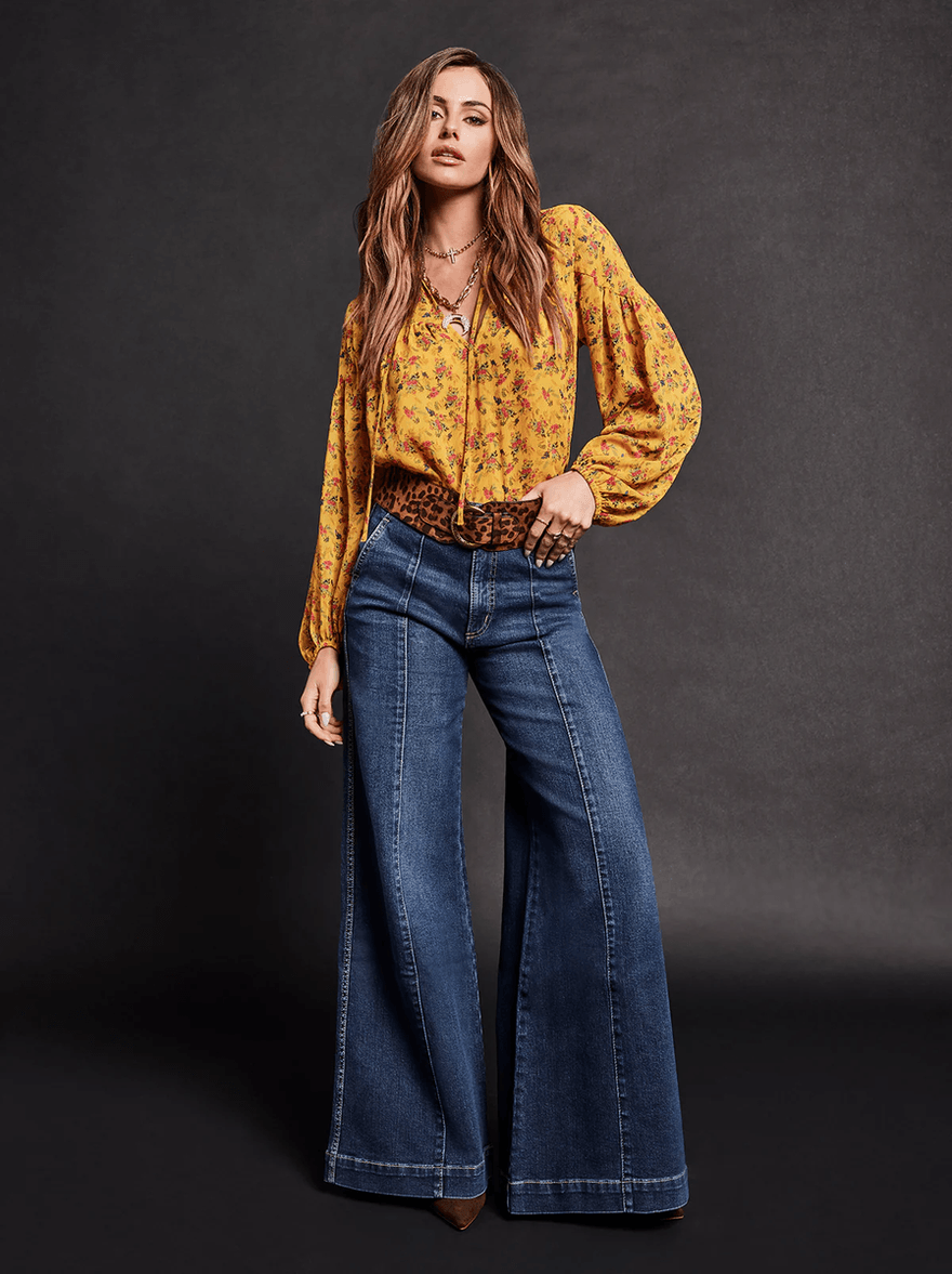 Jessica Simpson Doris Blouse in Festive Bunches