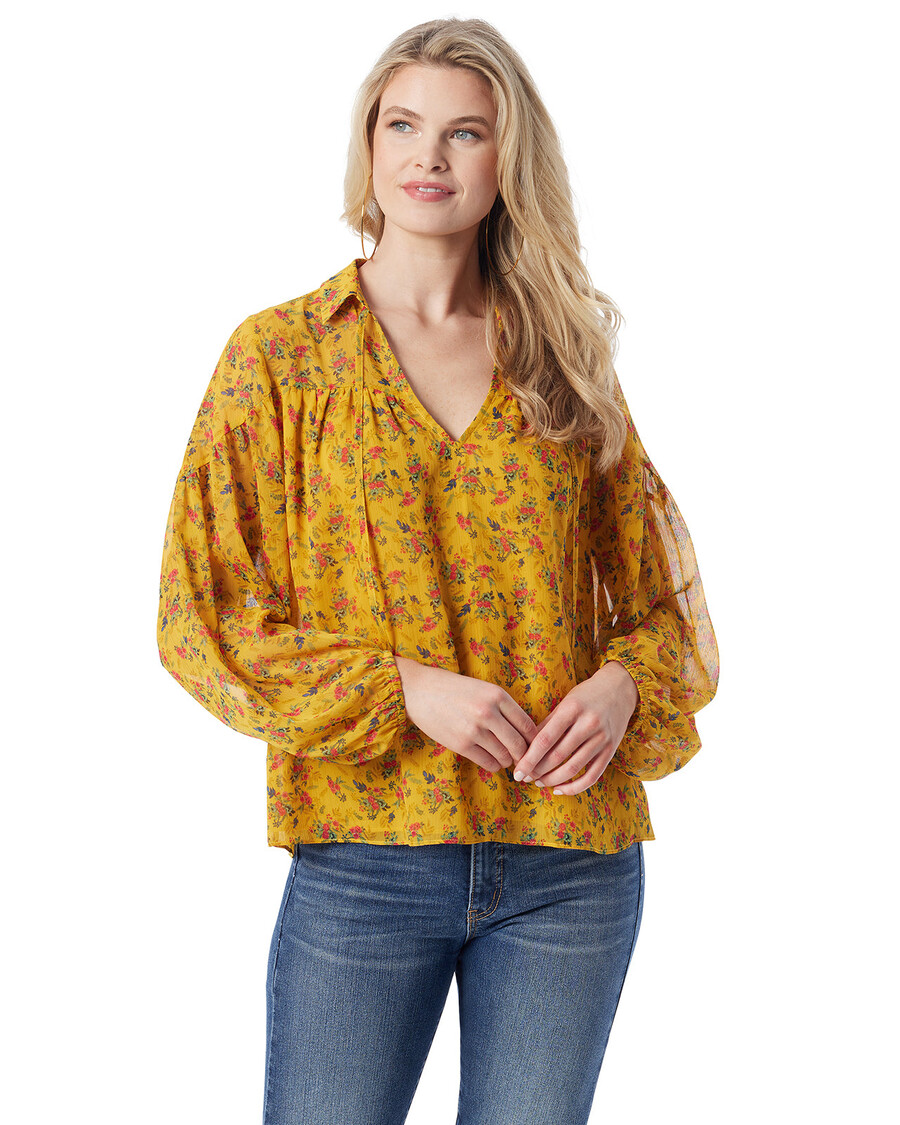 Jessica Simpson Doris Blouse in Festive Bunches