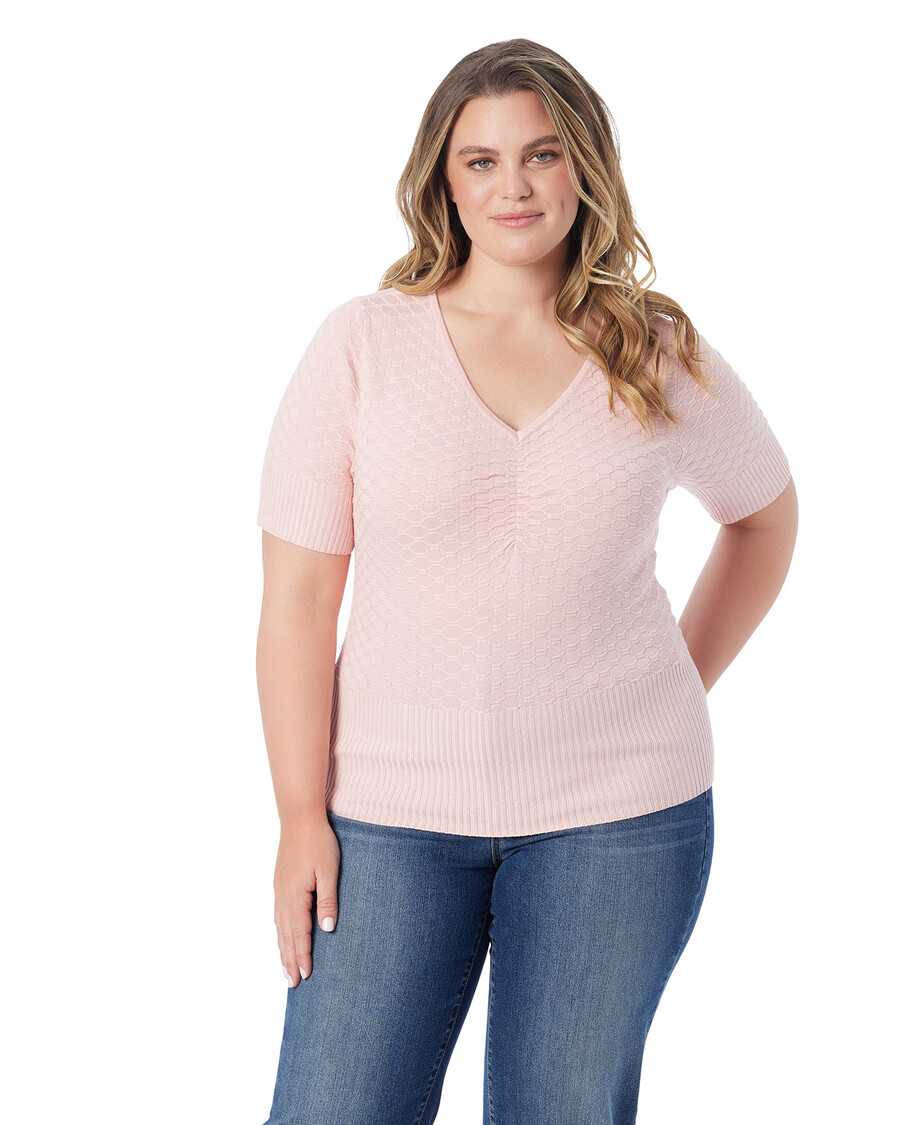 Jessica Simpson Imani Top in Silver Pink