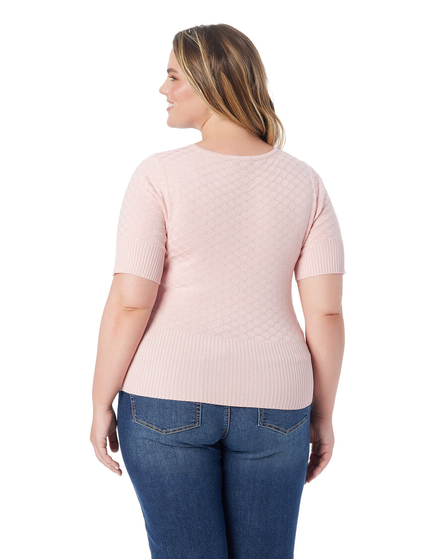 Jessica Simpson Imani Top in Silver Pink