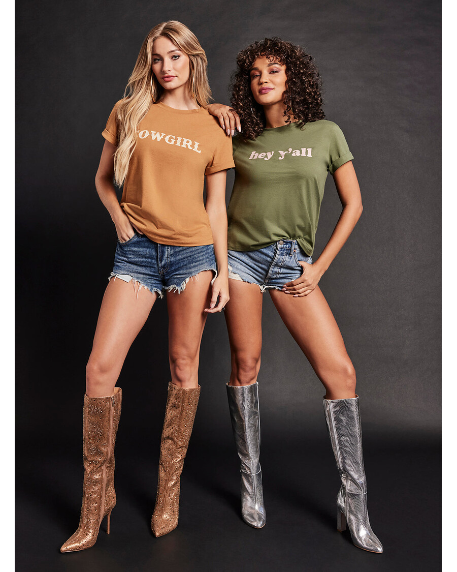 טי אייק של ג'סיקה סימפסון בצבע ירוק ברונזה