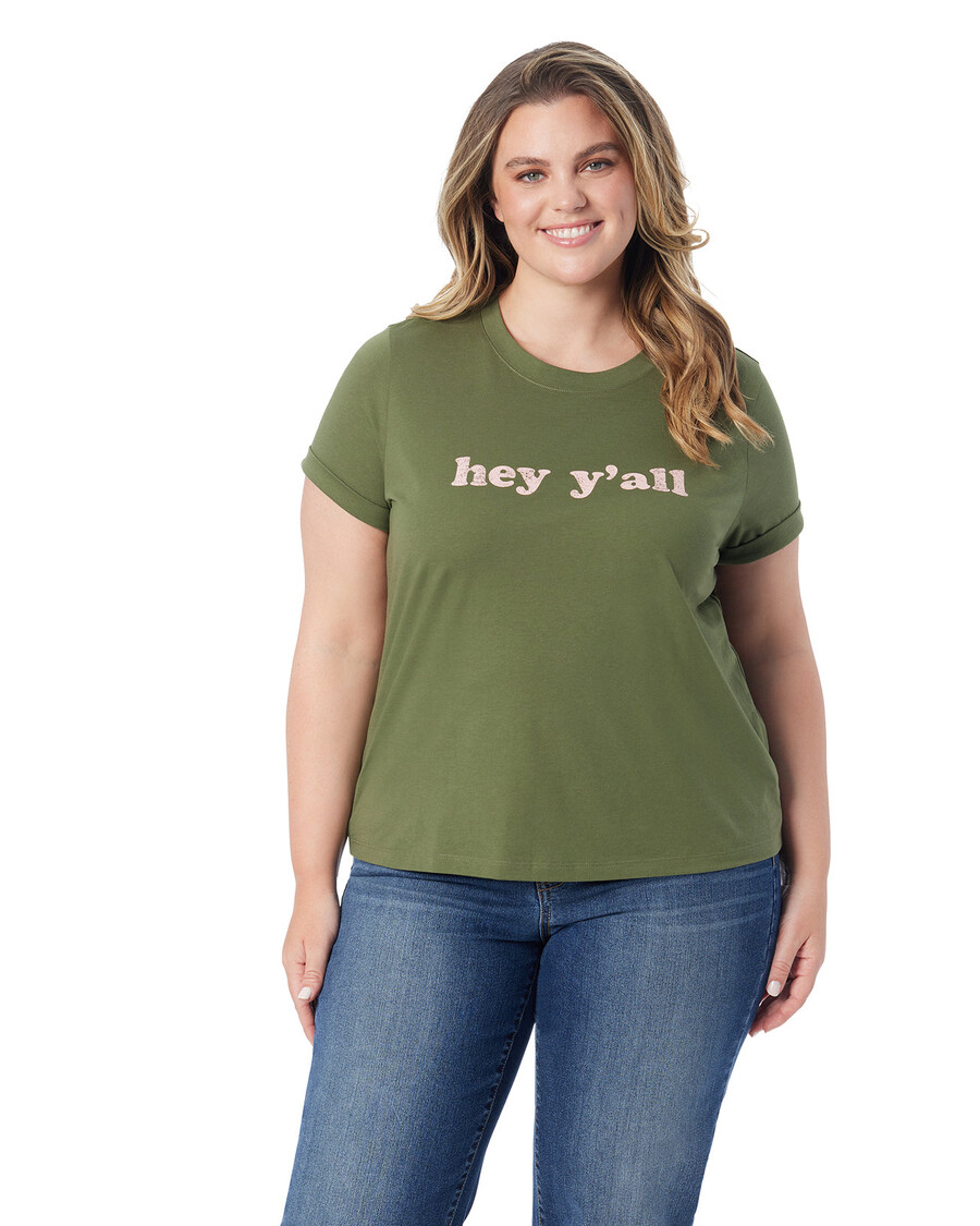 טי אייק של ג'סיקה סימפסון בצבע ירוק ברונזה