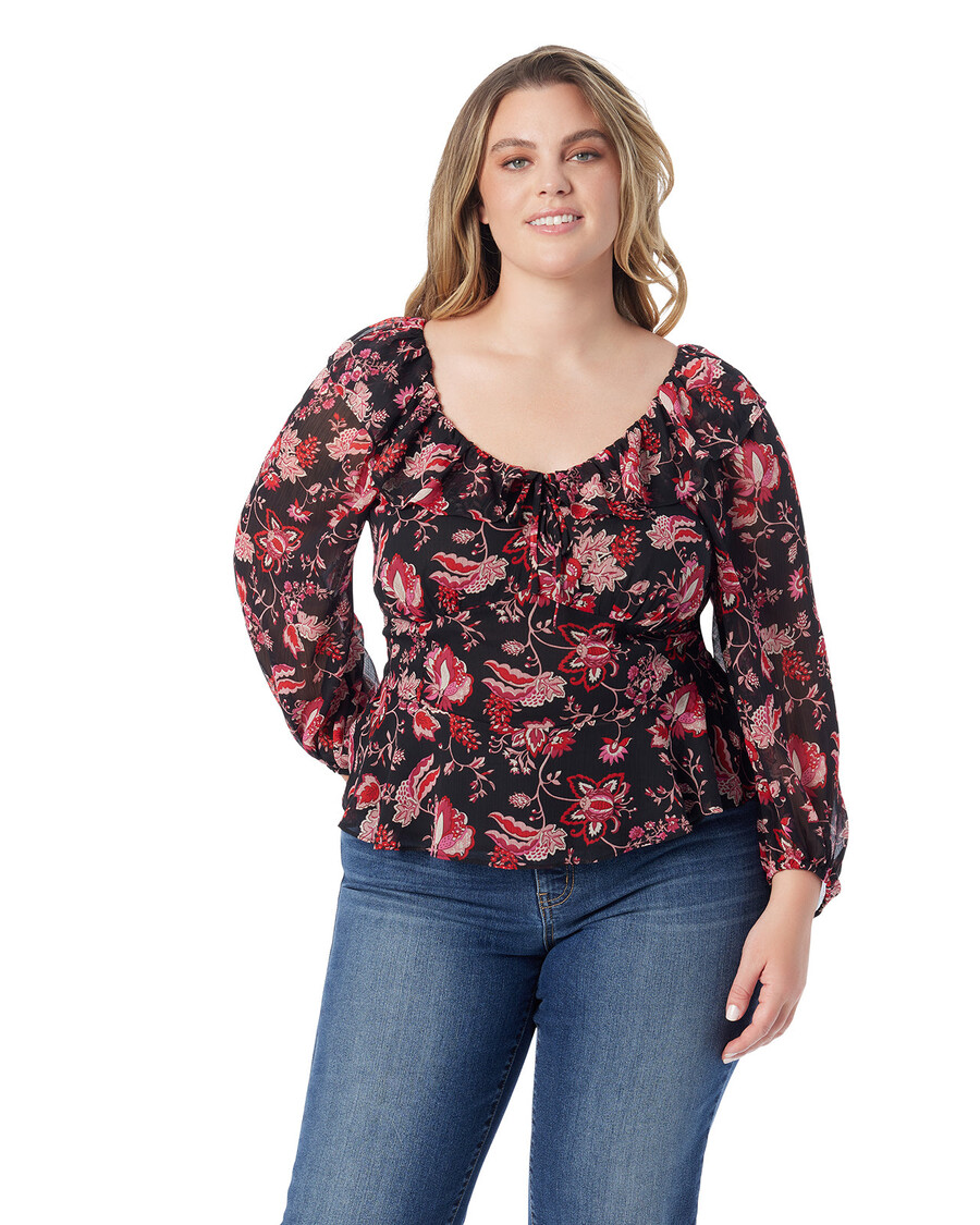 Jessica Simpson Aki Blouse in Willow Beauties