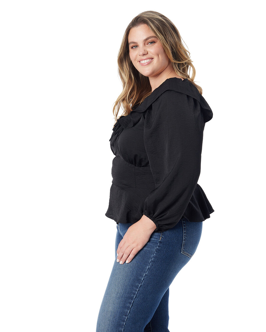 Jessica Simpson Aki Blouse in Anthracite