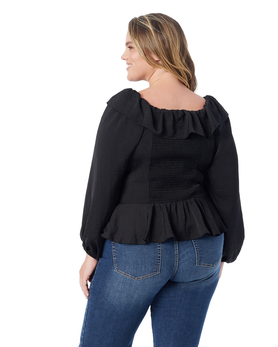Jessica Simpson Aki Blouse in Anthracite