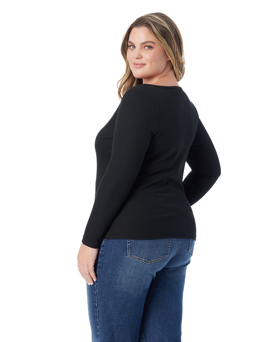 Jessica Simpson Laurel Sweetheart Top in Anthracite